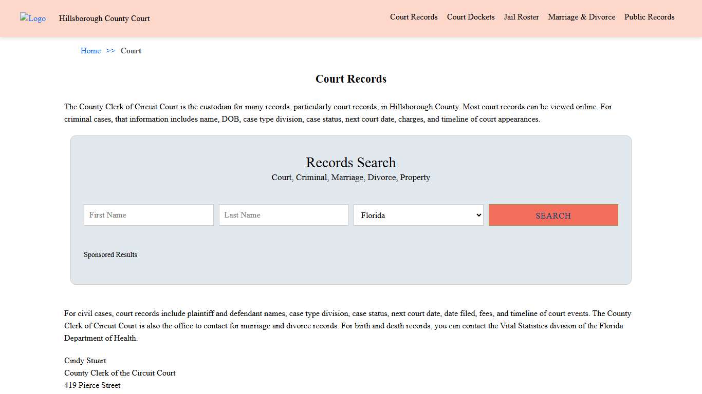 Court Records Hillsborough County Court